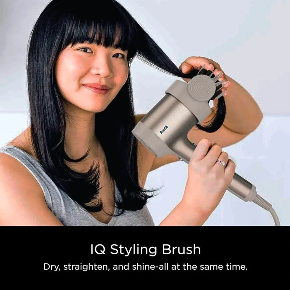 Shark HD112BRN Hair Blow Dryer HyperAIR Ionic Hair Dryer with Attachments